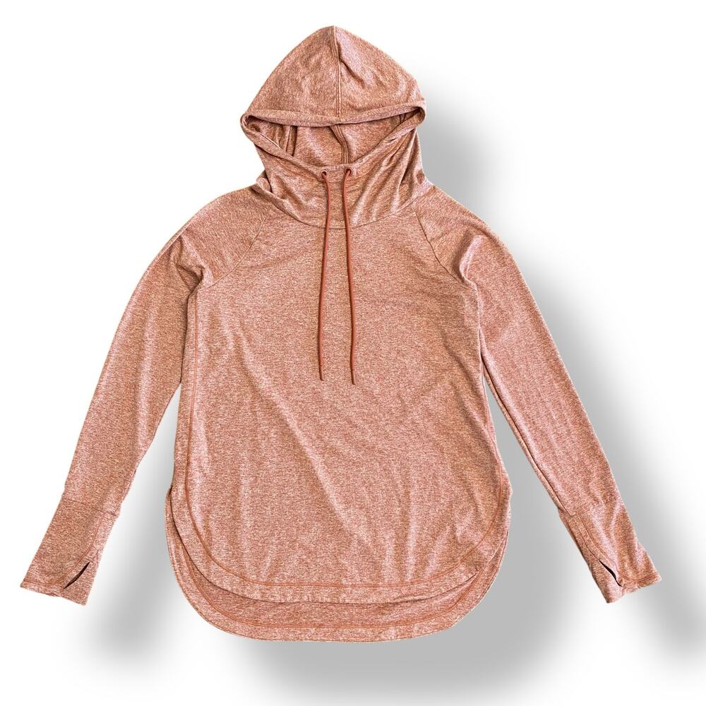 Athleta Uptempo Hoodie Sweatshirt In Cameo Peach/ Etruscan Red Womens‎ Size S